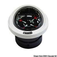 RIVIERA Artica Slim 2"3/4 white compass, black rose