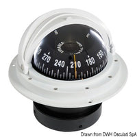 RIVIERA compass 4" enveloping opening white/black front view