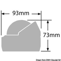 RITCHIE Explorer extern. compass 2"3/4 white/white