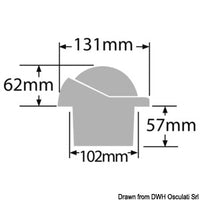 RITCHIE Helmsman built-in compass 3"3/4 black 24V