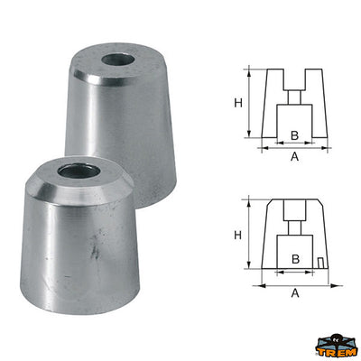 Axis line Reggiani anodes Trem L8110045
