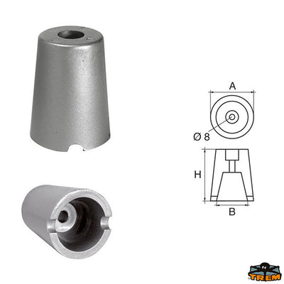 Axis line Solé anodes Trem L8110140