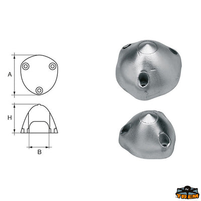Axis line Max Prop anodes Trem L8119042
