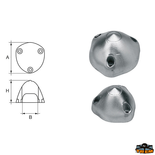 Axis line Max Prop anodes Trem L8119042
