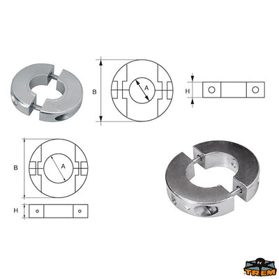 Axis line anodes Trem L8106070