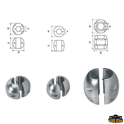 Axis line anodes Trem L8105080