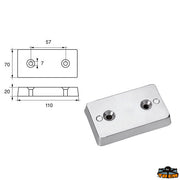 Anode for rudders & flaps Trem L8120206