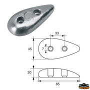 Anode for rudders & flaps Trem L8120203