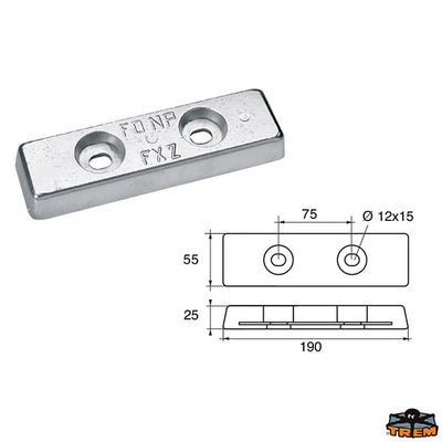 Anode for hull Trem L8120257
