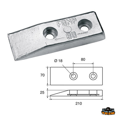 Anode for hull Trem L8120258