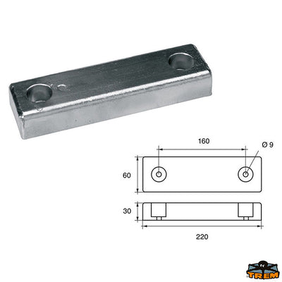Anode for hull Riva Trem L8120316
