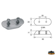 Anodes for Bombardier engines (Johnson-Evinrude-OMC) Trem L8147301