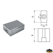 Anodes for Bombardier engines (Johnson-Evinrude-OMC) Trem L8247314