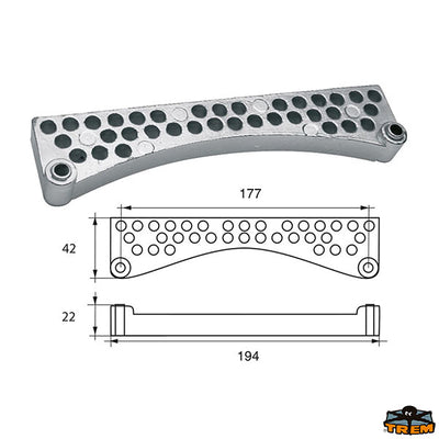 Anode for Bombardier engines (Johnson-Evinrude-OMC) Trem L8142012