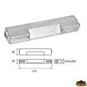 Anodes for Bombardier engines (Johnson-Evinrude-OMC) Trem L8247013