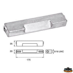 Anodes for Bombardier engines (Johnson-Evinrude-OMC) Trem L8247013