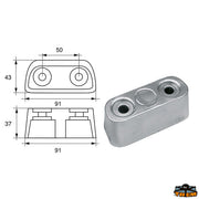 Anode for Bombardier engines (Johnson-Evinrude-OMC) Trem L8142010