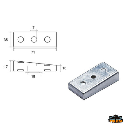Anodes for Honda engines Trem L8250805