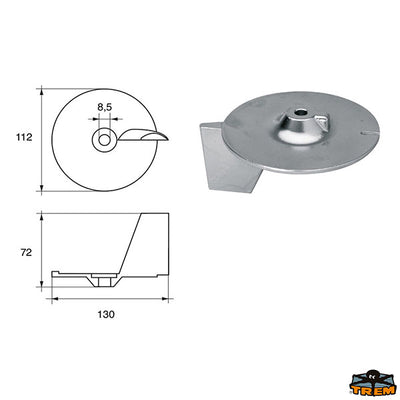 Anodes for Honda engines Trem L8250807