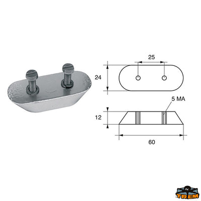 Anodes for Honda engines Trem L8150806