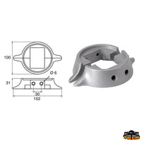 Anode for Lombardini engines Trem L8141553