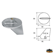Anodes for engines Mercury-Mercruiser Trem L8143350