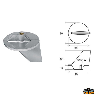Anodes for engines Mercury-Mercruiser Trem L8243350