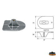 Anode for engines Mercury-Mercruiser Trem L8145303