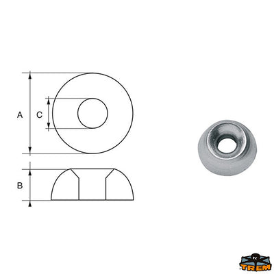Anodes for engines Mercury-Mercruiser Trem L8145312