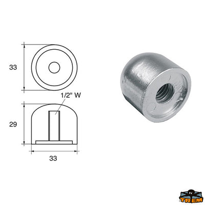 Anodes for engines Mercury-Mercruiser Trem L8243005