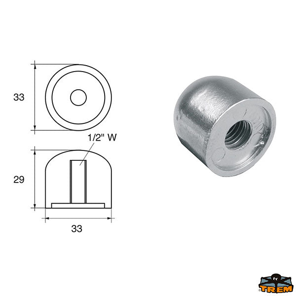 Anodes for engines Mercury-Mercruiser Trem L8243005