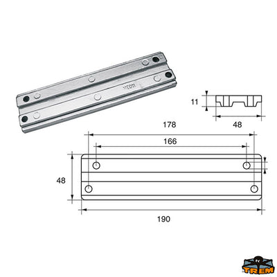 Anodes for engines Mercury-Mercruiser Trem L8245320