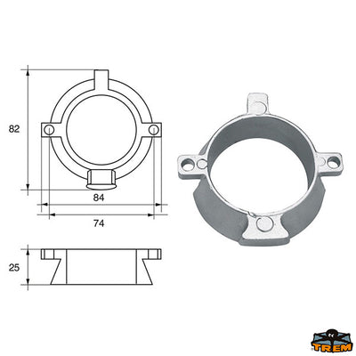 Anodes for engines Mercury-Mercruiser Trem L8243119