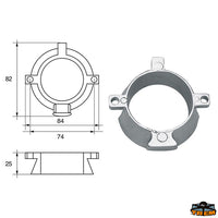 Anodes for engines Mercury-Mercruiser Trem L8143119