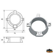 Anodes for engines Mercury-Mercruiser Trem L8143119