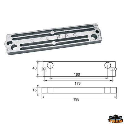 Anodes for engines Mercury-Mercruiser Trem L8145514
