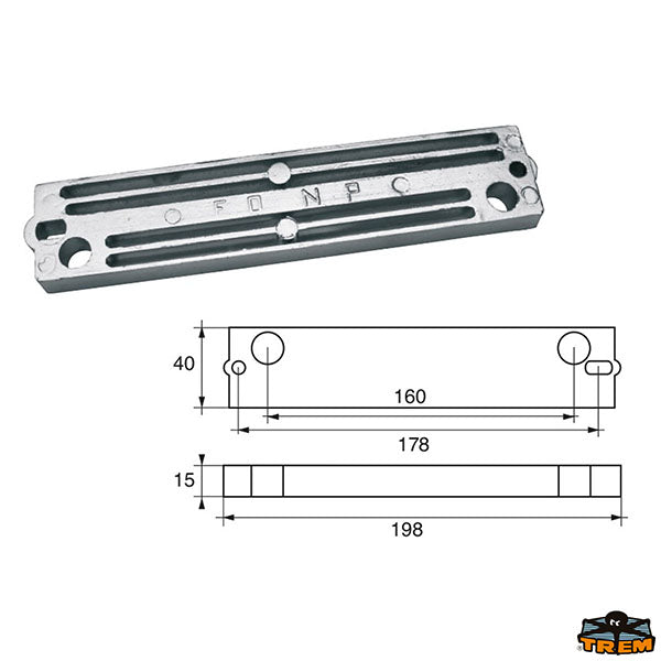 Anodes for engines Mercury-Mercruiser Trem L8245514