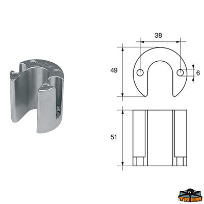 Anodes for engines Mercury-Mercruiser Trem L8243118