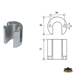 Anodes for engines Mercury-Mercruiser Trem L8243118