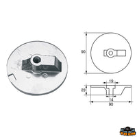 Anodes for engines Mercury-Mercruiser Trem L8143122