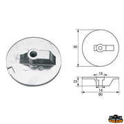 Anodes for engines Mercury-Mercruiser Trem L8143122