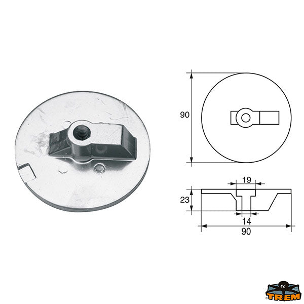 Anodes for engines Mercury-Mercruiser Trem L8243122