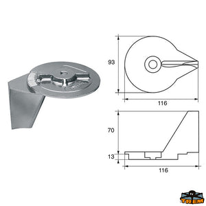 Anodes for engines Mercury-Mercruiser Trem L8245017