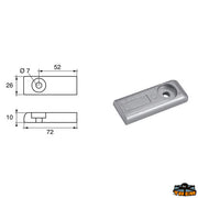 Anodes for engines Mercury-Mercruiser Trem L8149212