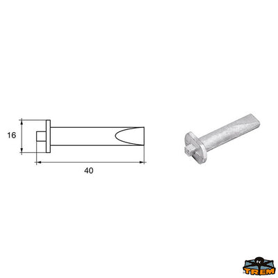 Anode for engines Mercury-Mercruiser Trem L8145202