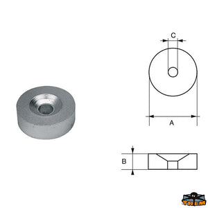 Anodes for engines Tohatsu-Nissan Trem L8148512