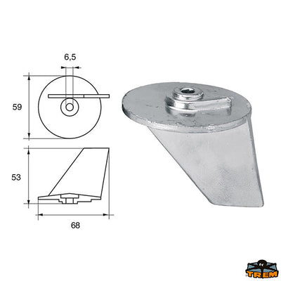 Anode for engines Tohatsu-Nissan Trem L8148505