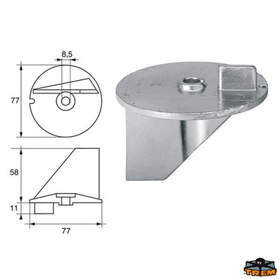 Anode for engines Tohatsu-Nissan Trem L8148507