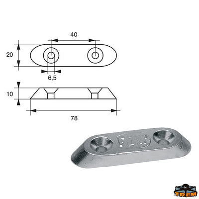 Anode for engines Suzuki Trem L8144008
