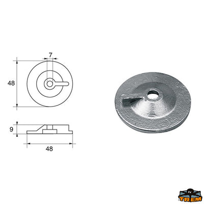 Anode for engines Suzuki Trem L8144006